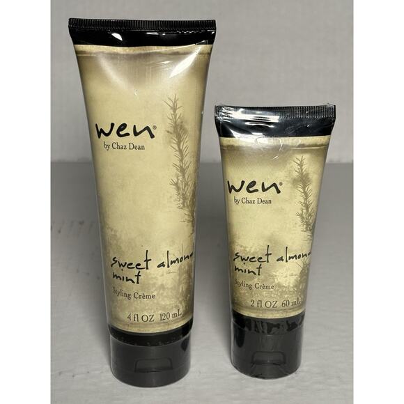 WEN Chaz Dean Sweet Almond Mint Styling Creme Sealed 2 oz & 4 Oz Lot of 2 - Picture 6 of 6
